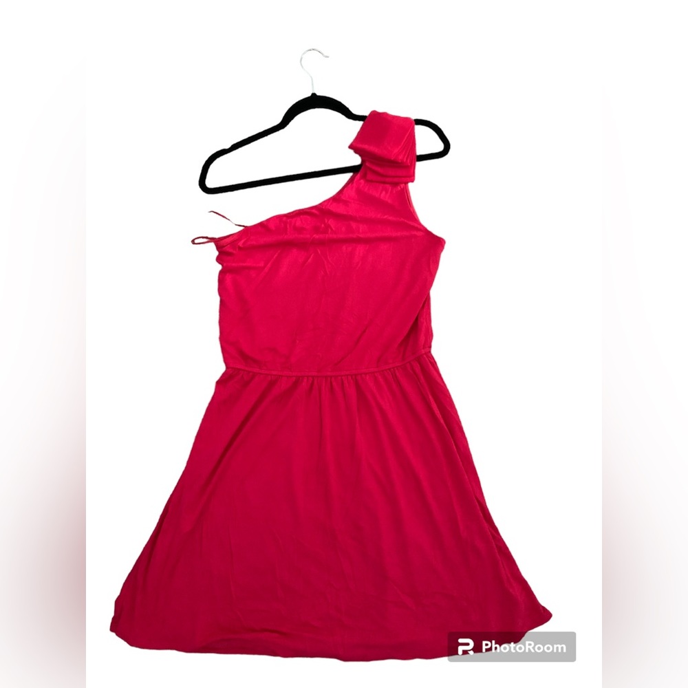 EXPRESS one shoulder Barbie dress